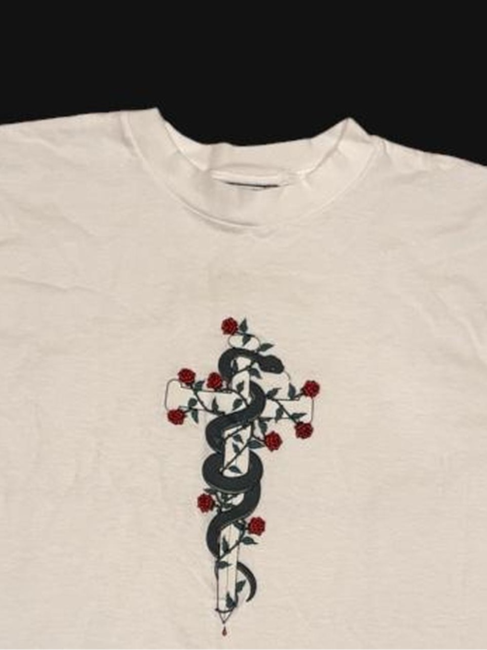 90’s vintage Hard Tail single stitch t shirt snake dagger roses tattoo graphic